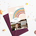 Invitation Anniversaire Enfant Nuage Arc-en-ciel