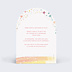 Invitation anniversaire enfant Parfait Arc-en-ciel Verso