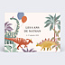 Invitation Anniversaire Enfant Dinosaures Festifs