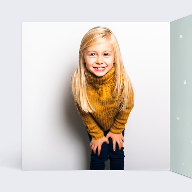 Invitation Anniversaire Enfant Petite Licorne Intérieur Gauche