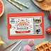 Invitation anniversaire enfant Ticket Cirque  Après 4