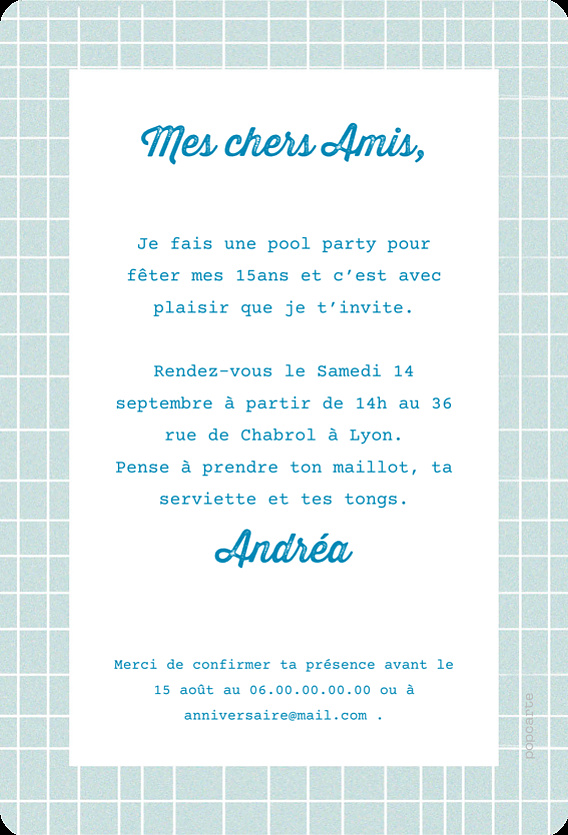 Invitation Anniversaire Karaoké - Popcarte