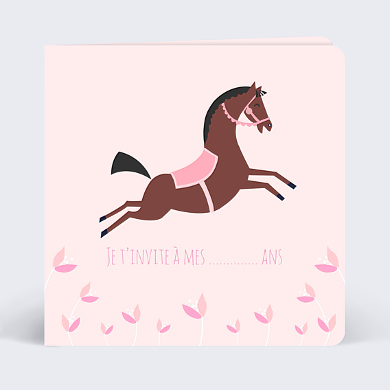 Invitation Anniversaire Enfant Equitation