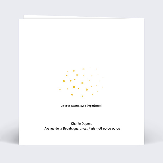 Invitation Anniversaire Enfant Dorure Anniversaire