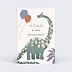 Invitation anniversaire enfant Grand Dinosaure