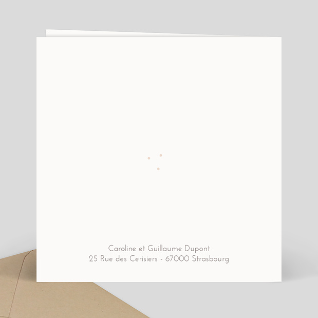 Carte d'Invitation Anniversaire Savane Verso