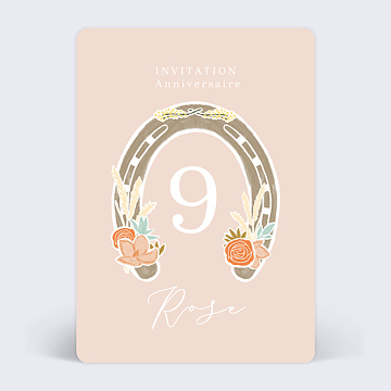 Invitation Anniversaire Cheval Popcarte