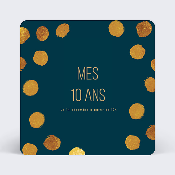 Invitation Anniversaire Enfant Poinçons