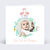 Invitation anniversaire enfant Flamants Roses