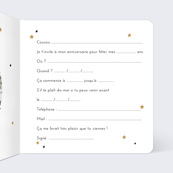 Invitation Anniversaire Enfant Petit Astronaute