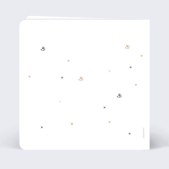 Invitation anniversaire enfant Petit Pirate Verso