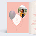Invitation Anniversaire Enfant Ballon glitter fille