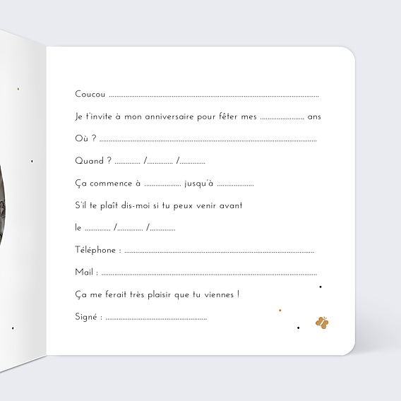 Invitation Anniversaire Enfant Lionceau
