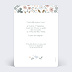 Invitation anniversaire enfant Frise Fleurie Verso