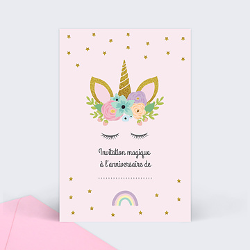 Invitation Anniversaire Enfant Princesse Popcarte