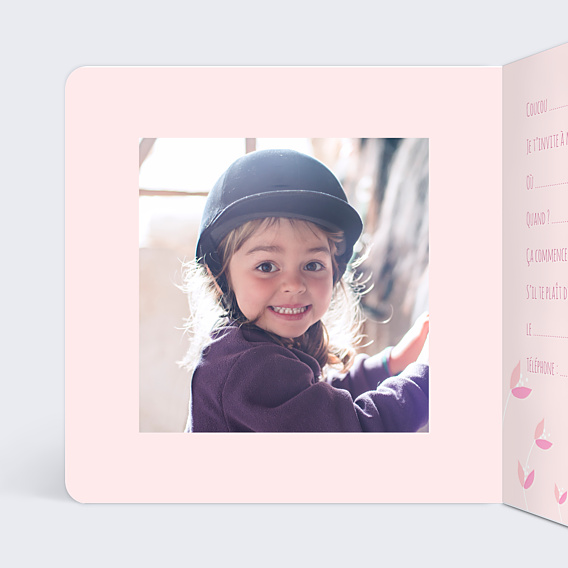 Invitation Anniversaire Enfant Equitation