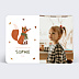 Invitation anniversaire enfant Renard Fille