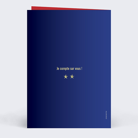 Invitation Anniversaire Enfant Portrait en footballeur