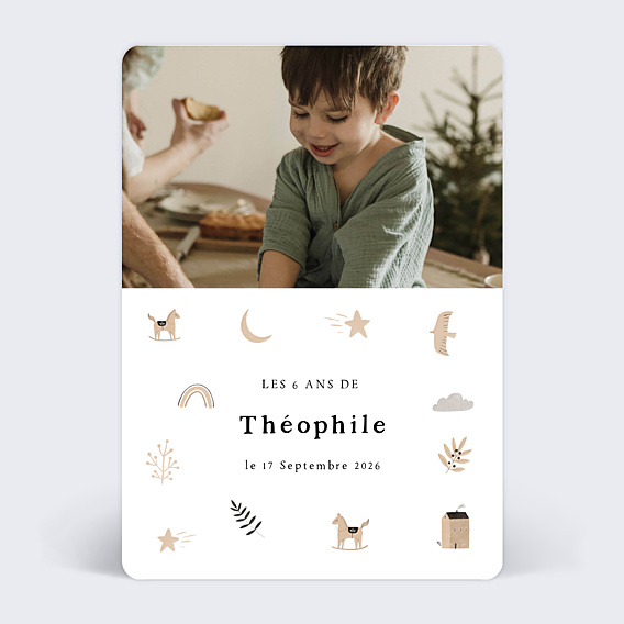 Invitation Anniversaire Enfant Petits Jouets