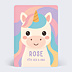 Invitation Anniversaire Enfant Licorne féérique