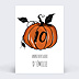 Invitation Anniversaire Enfant Citrouille Orange