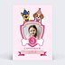 Invitation Anniversaire Enfant Patrouille party rose