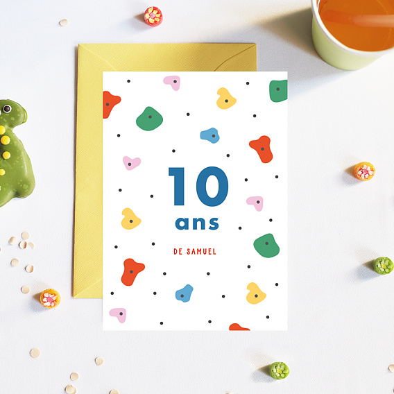 Invitation anniversaire enfant Escalade Après 4