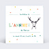 Invitation anniversaire enfant Rébus Cerf