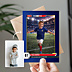 Invitation Anniversaire Enfant Portrait en footballeur