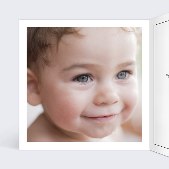 Invitation anniversaire enfant Simplicité Intérieur Gauche