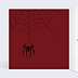 Invitation anniversaire enfant Masque Araignée Intérieur Gauche