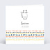 Invitation Anniversaire Enfant Petit chat au crayon