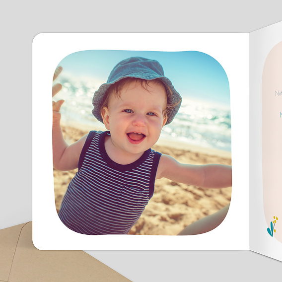 Invitation anniversaire enfant Eléphant Original Intérieur Gauche