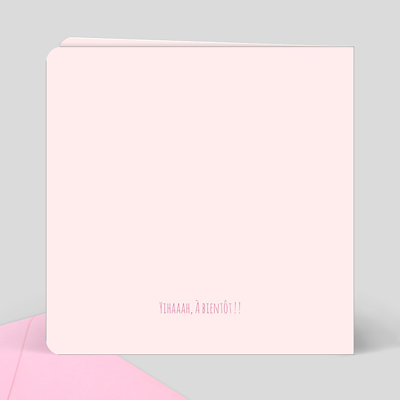 Invitation anniversaire enfant Equitation Verso