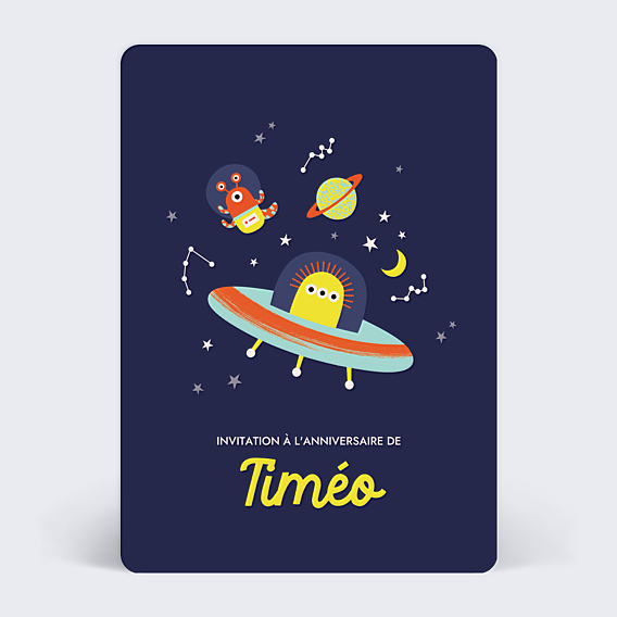 Invitation Anniversaire Enfant Extraterrestre