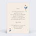 Invitation anniversaire enfant Pâquerettes Verso