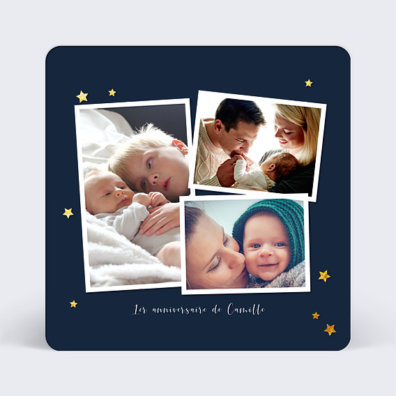Invitation anniversaire enfant Bonne Étoile