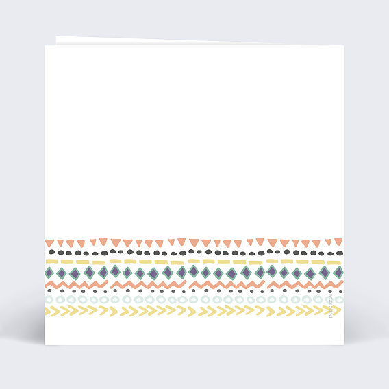 Invitation anniversaire enfant Petit chat au crayon Verso