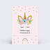Invitation anniversaire enfant Jolie licorne