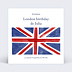 Invitation anniversaire enfant London
