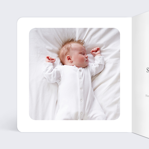 Invitation anniversaire enfant Ruban Intérieur Gauche