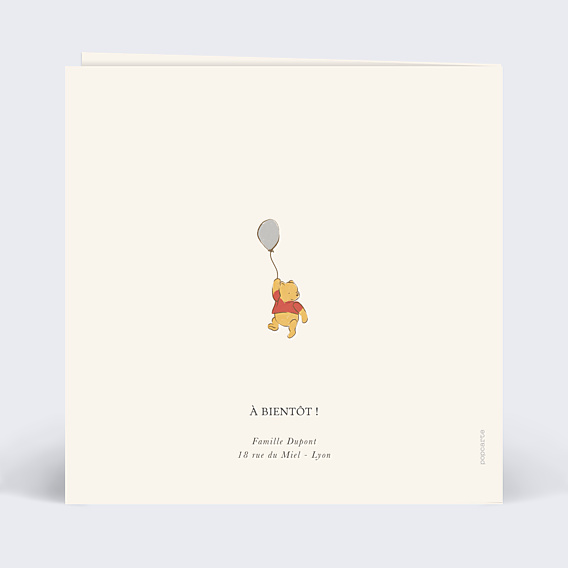 Invitation Anniversaire Enfant Gentil Ourson