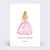 Invitation Anniversaire Enfant Robe princesse blonde