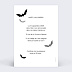 Invitation anniversaire enfant Chauve-Souris Verso