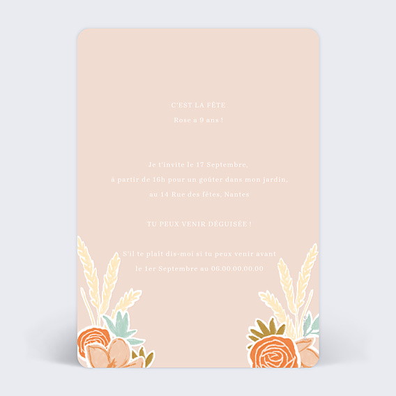 Invitation Anniversaire Enfant Joli Cheval