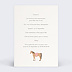 Invitation anniversaire enfant Grand Cheval Verso