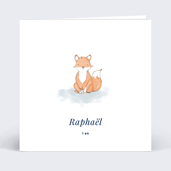 Invitation Anniversaire Enfant Renard