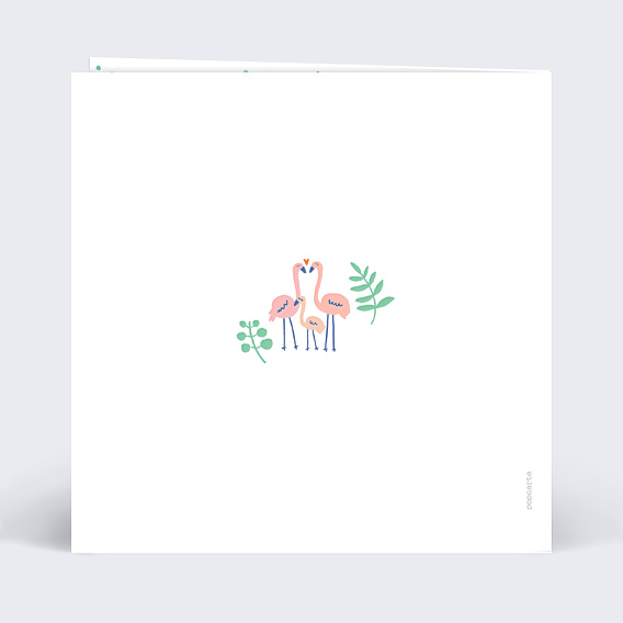 Invitation Anniversaire Enfant Flamants Roses