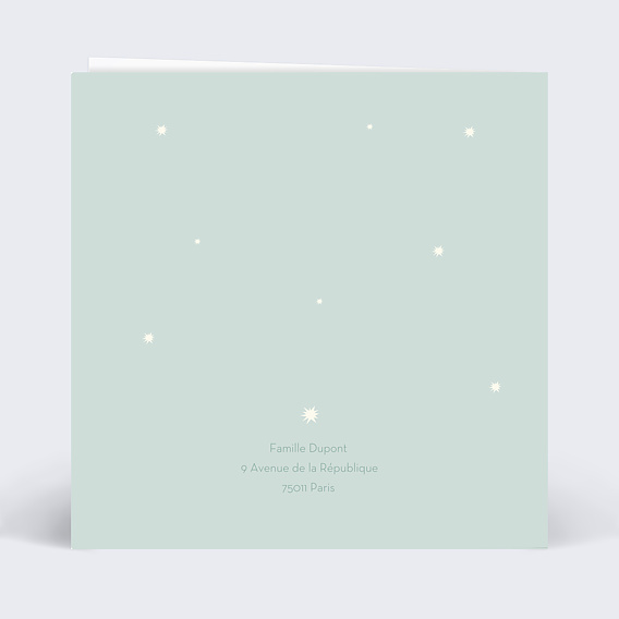 Invitation anniversaire enfant Petite Licorne Verso