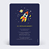 Invitation anniversaire enfant Dans l'Espace Verso